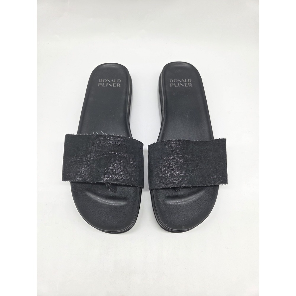 NWOB Donald Pliner Fiji Slide Metallic Thong Sandal Slide Women's Size 9.5M
